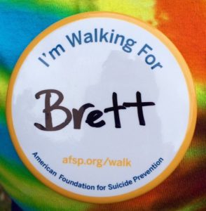 I'm walking for Brett